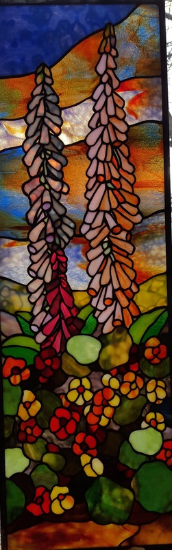 stained glass foxgloves